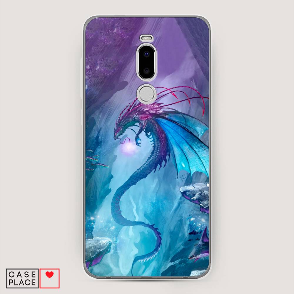 

Чехол Awog на Meizu Note 8 "Водный дракон", Голубой;фиолетовый;синий, 73050-2