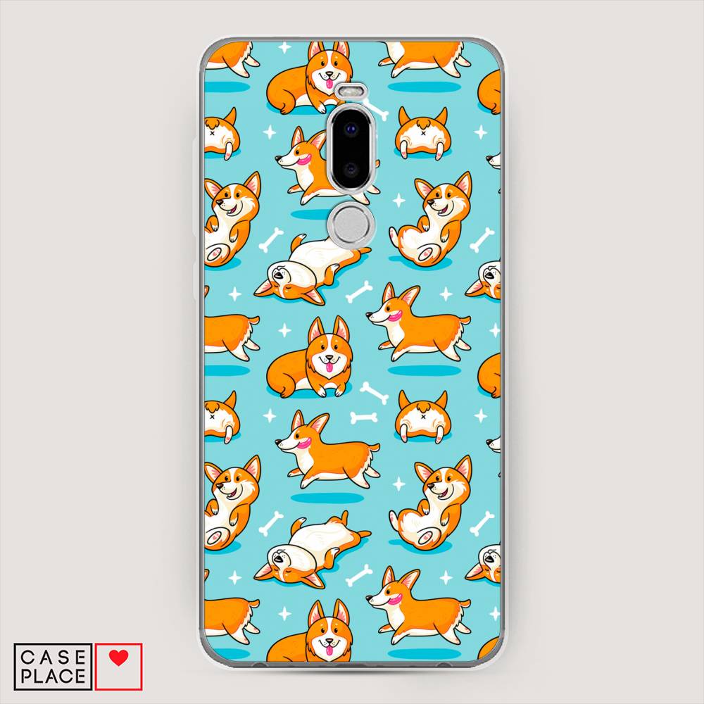 

Чехол Awog на Meizu Note 8 "Веселые корги", Коричневый, 73050-2