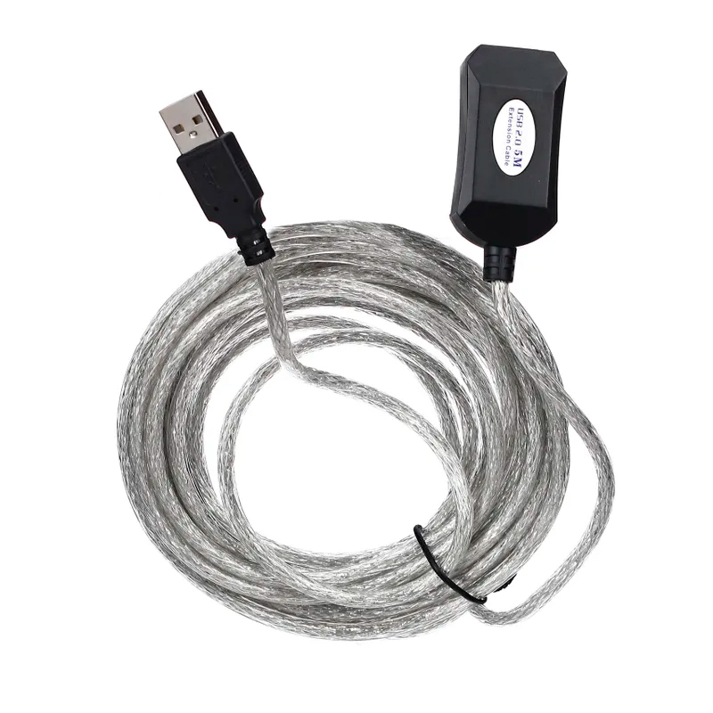 

Удлинитель VCOM USB A-USB A вилка-розетка 25м (1000577896) серый