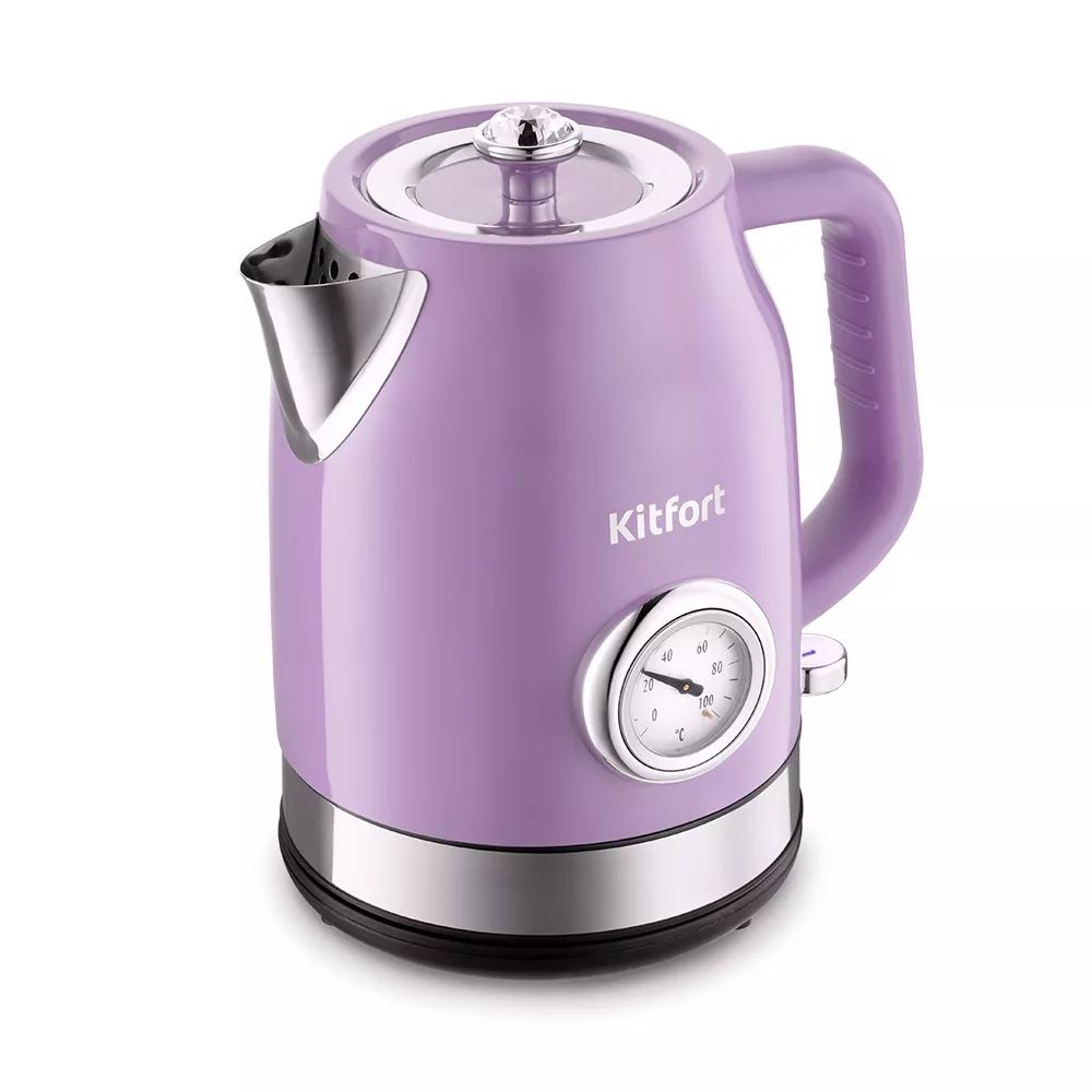 воскоплав kitfort kt 3149 2 фиолетовый Чайник электрический KITFORT KT-6147-1 1.7 л фиолетовый