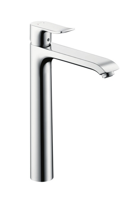 фото 31184000 metris смеситель для раковины в форме таза, однорычажный, 260 hansgrohe