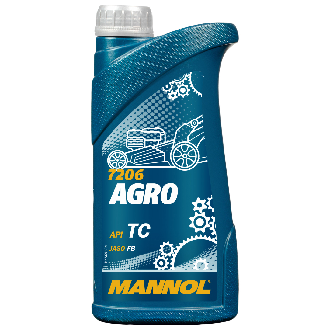 Моторное масло MANNOL минеральное Agro 2-Takt 1л