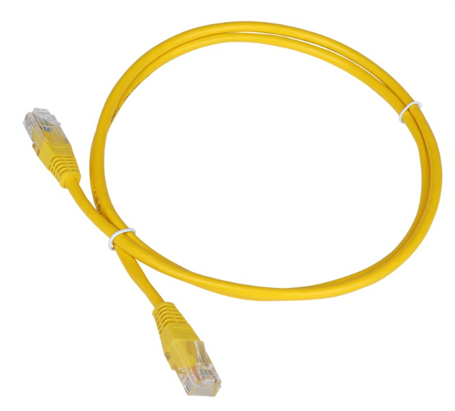 

Патч-корд Lanmaster RJ45-RJ45 0.15м TWT-45-45-0.15-YL, Желтый