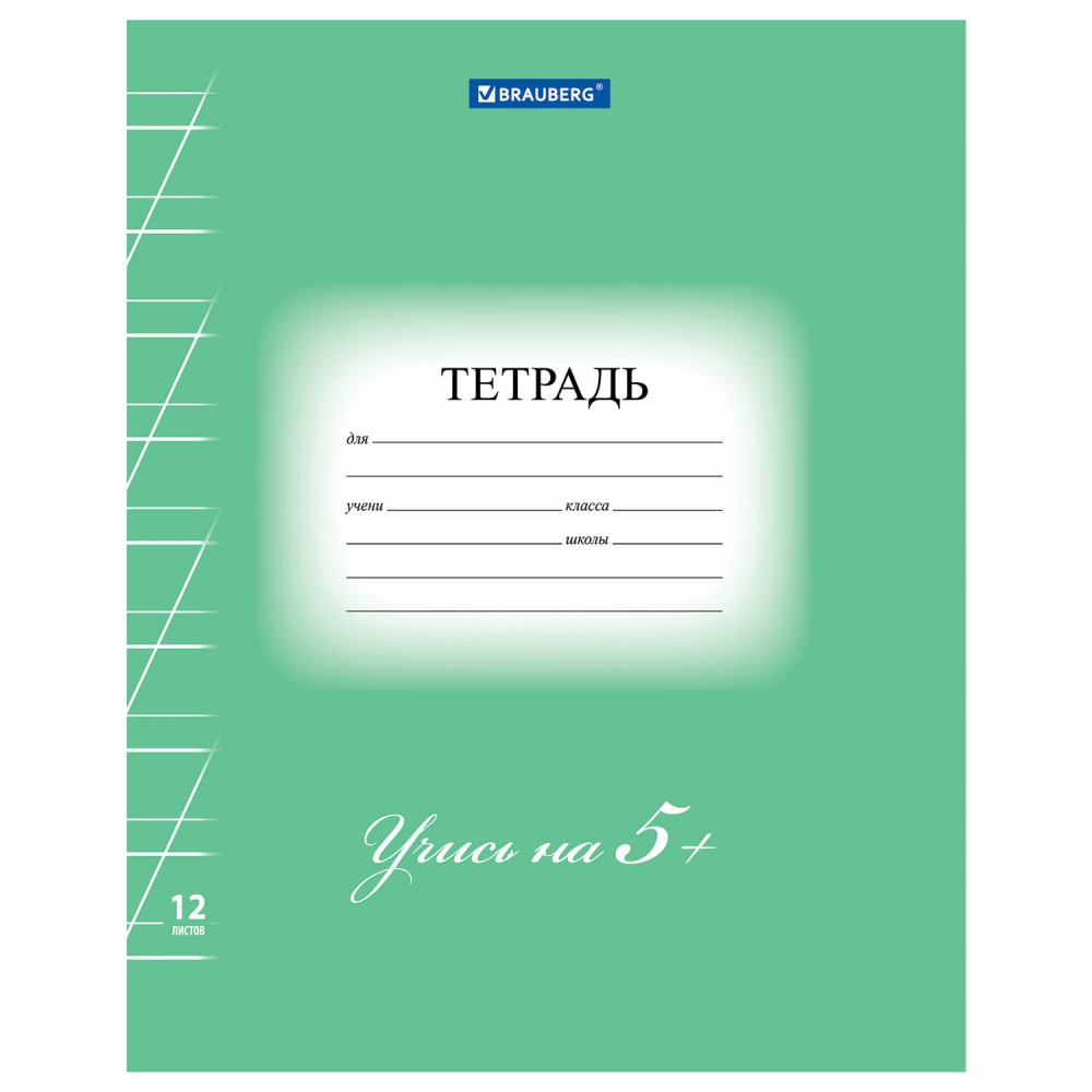 

Тетрадь 12 л BRAUBERG Эко 5-КА 50 шт, 104762.197848