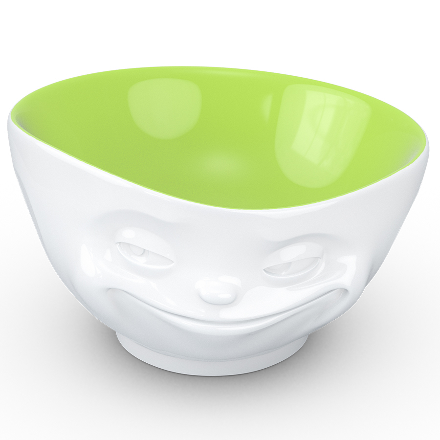 

Чаша tassen grinning, 500 мл, белая-фисташковая
