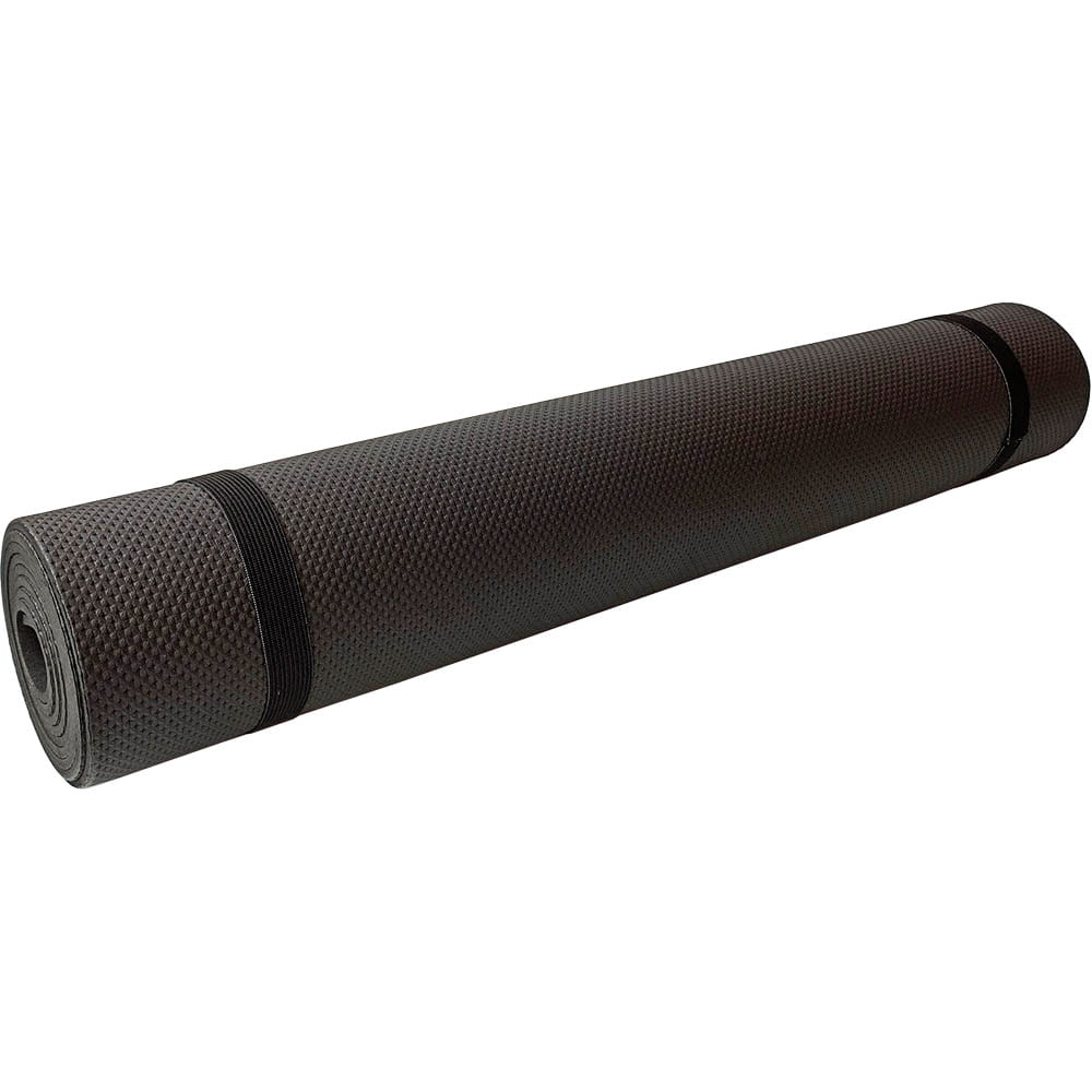 Коврик для йоги Спортекс B32214 черный 173 см, 4 мм