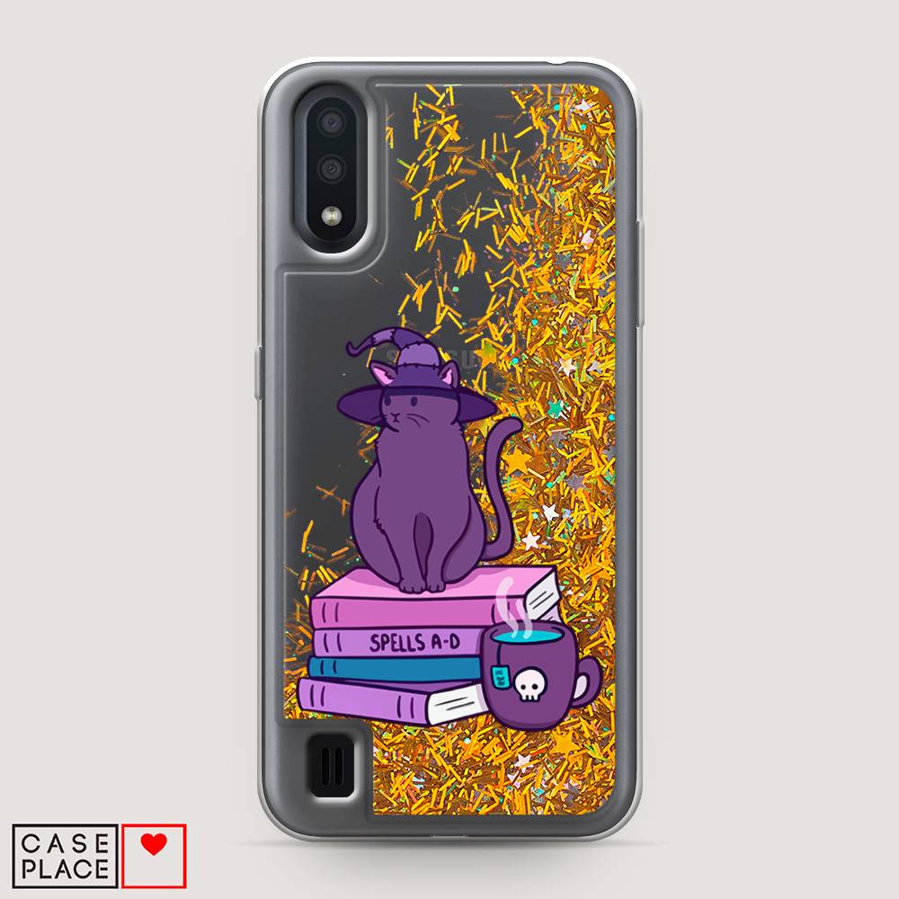 

Чехол Awog на Samsung Galaxy A01 "Magic Cat", Разноцветный, 29590-1