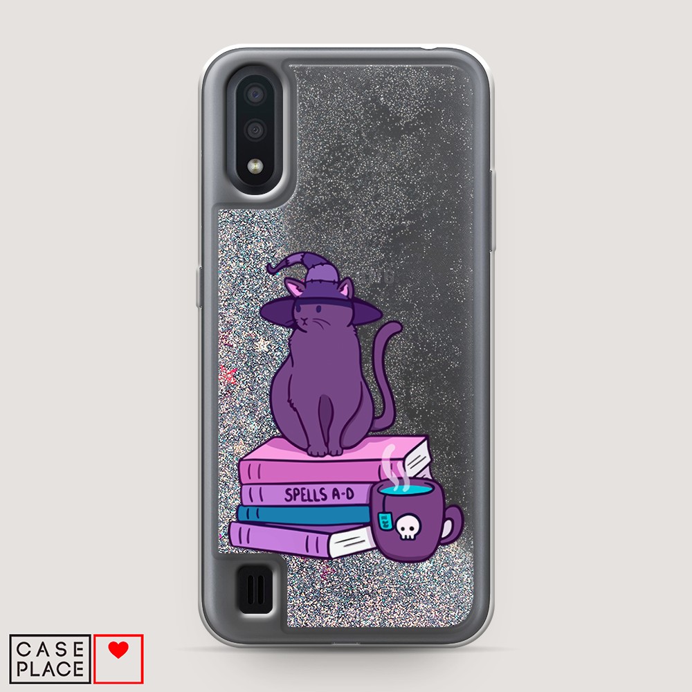 

Чехол Awog на Samsung Galaxy A01 "Magic Cat", Разноцветный, 29591-1