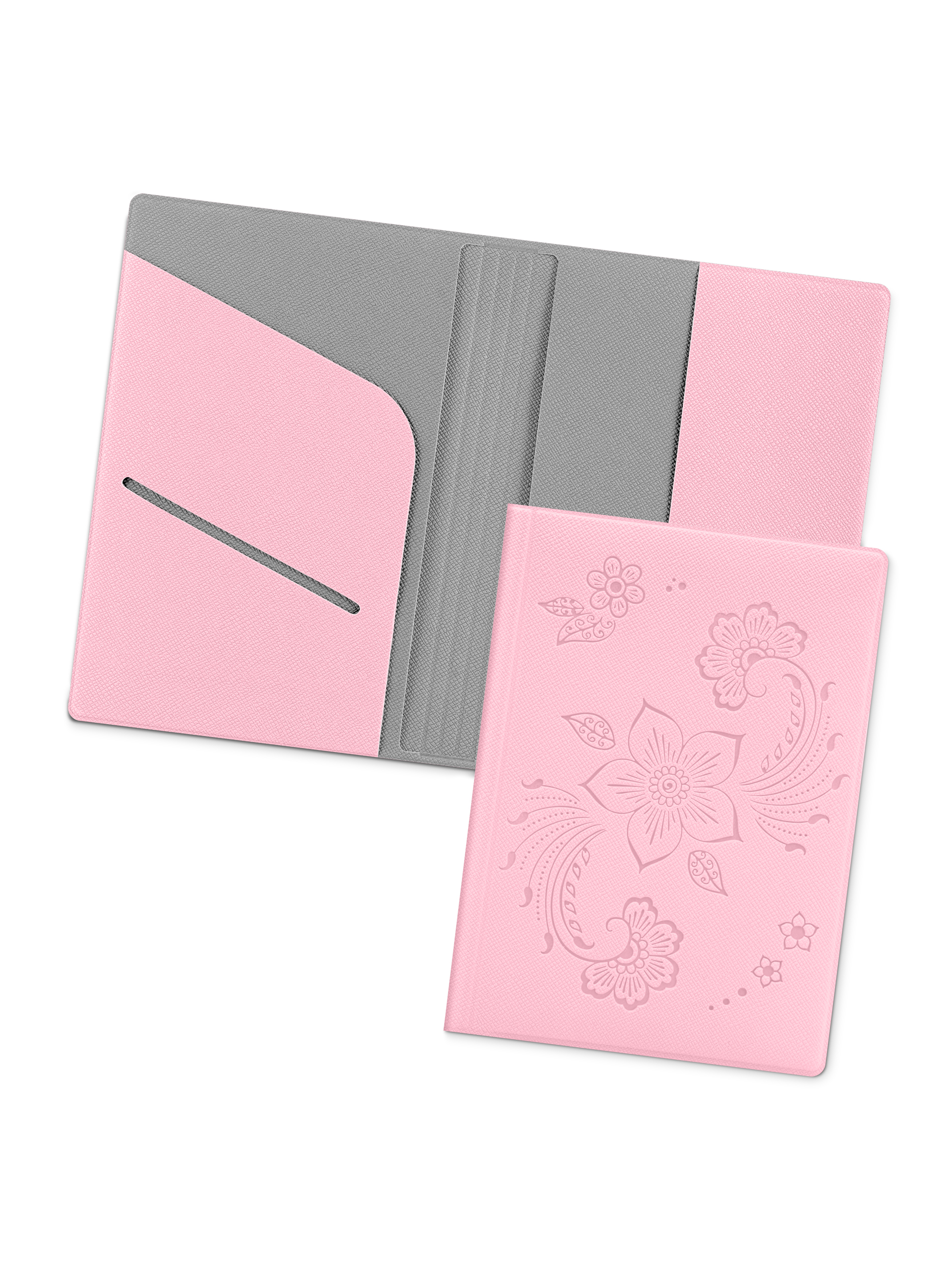 Обложка для паспорта унисекс Flexpocket KOP-01 розовая-533