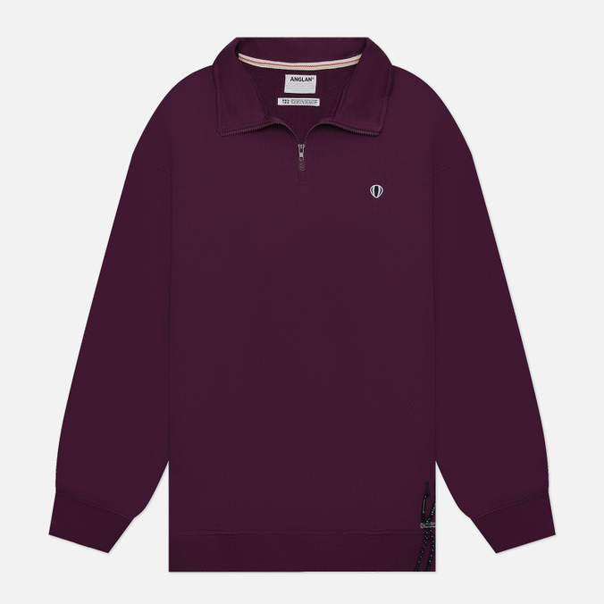 Мужская толстовка ANGLAN Carabiner Heavy Half Zip Up фиолетовый, Размер ONE SIZE