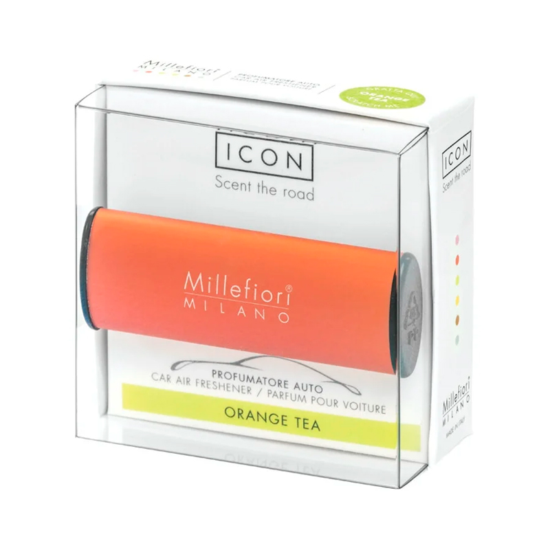 

Ароматизатор для автомобиля Millefiori Milano Классик Icon Orange Tea (апельсиновый чай), Оранжевый