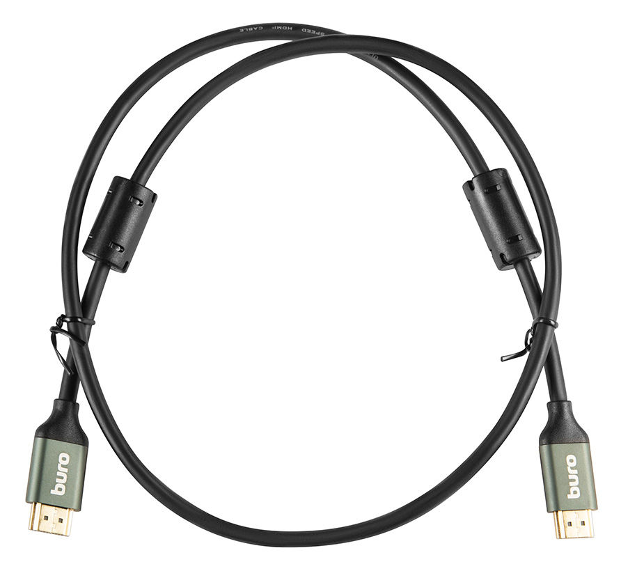 Кабель BURO HDMI - HDMI 1м Black (BHP-HDMI-2.1-1G)