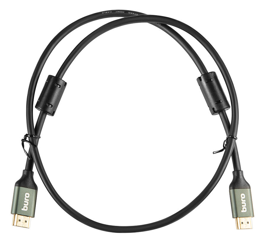 фото Кабель buro hdmi - hdmi 1м black (bhp-hdmi-2.1-1g)