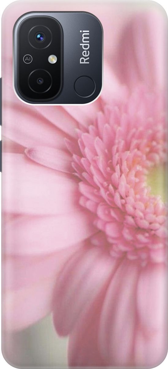 

Силиконовый чехол на Xiaomi Redmi 12C с принтом "Розовая гербера", Розовый, 158927