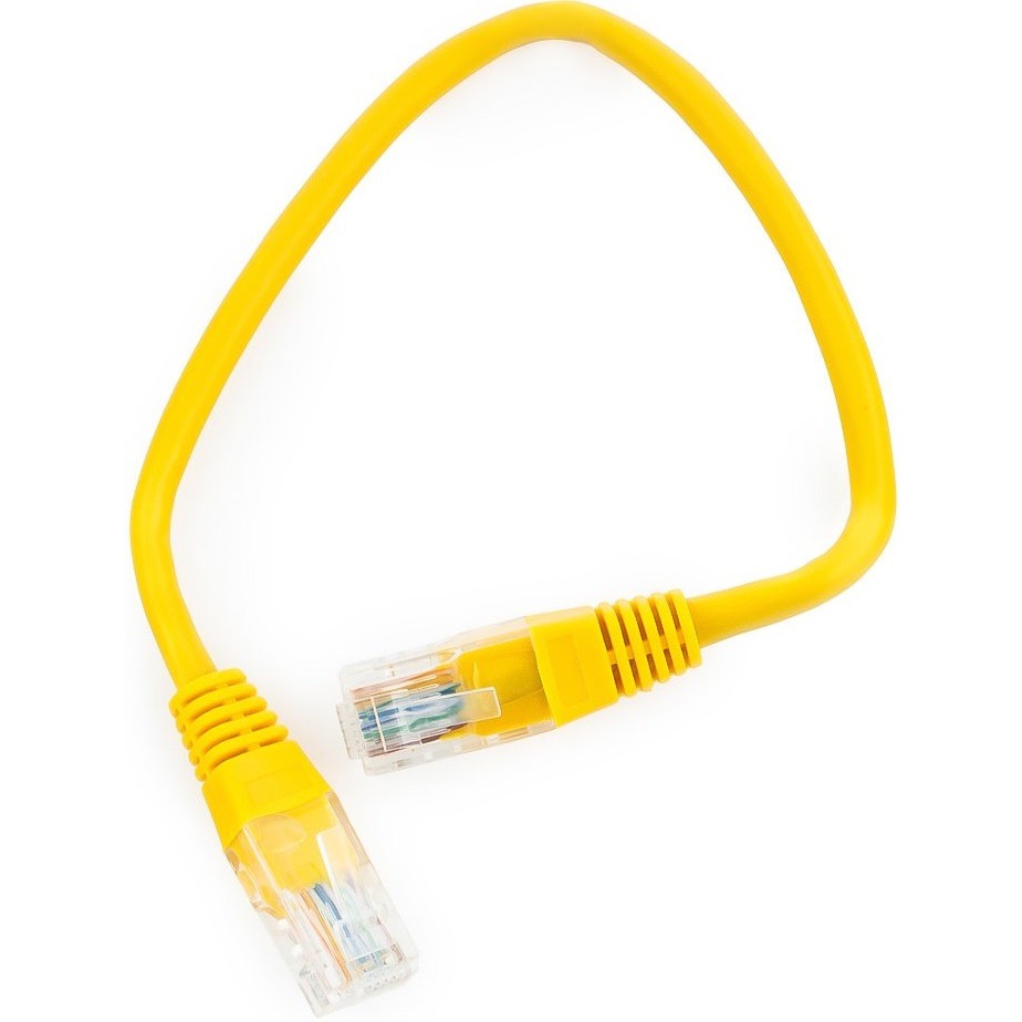Патч-корд Lanmaster RJ45-RJ45 0.5м (TWT-45-45-0.5-YL)