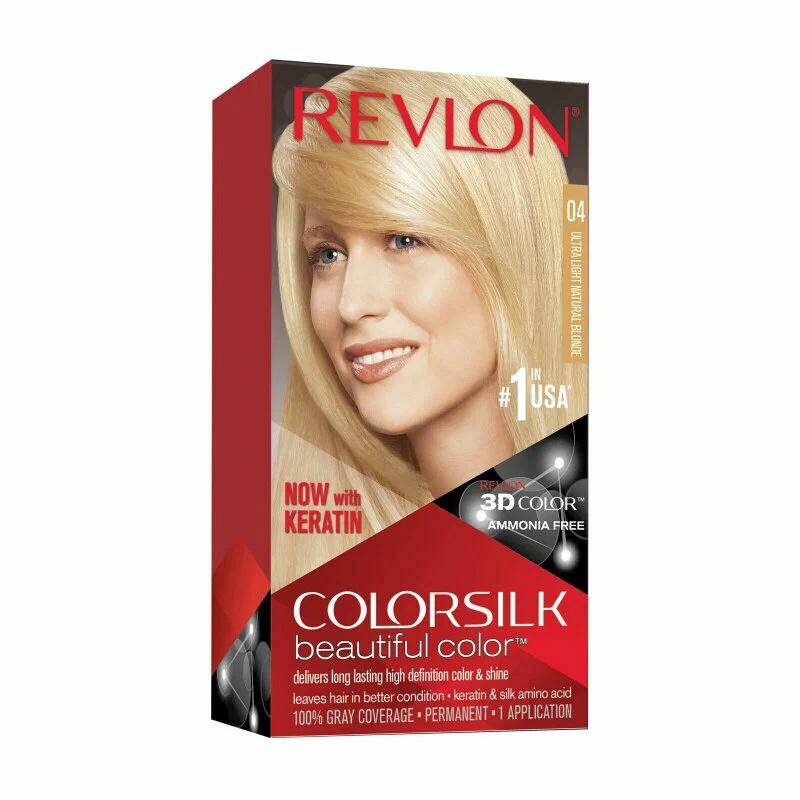 

Краска для волос Revlon Colorsilk 04 Ultra Light Blonde 130 мл, Блонд