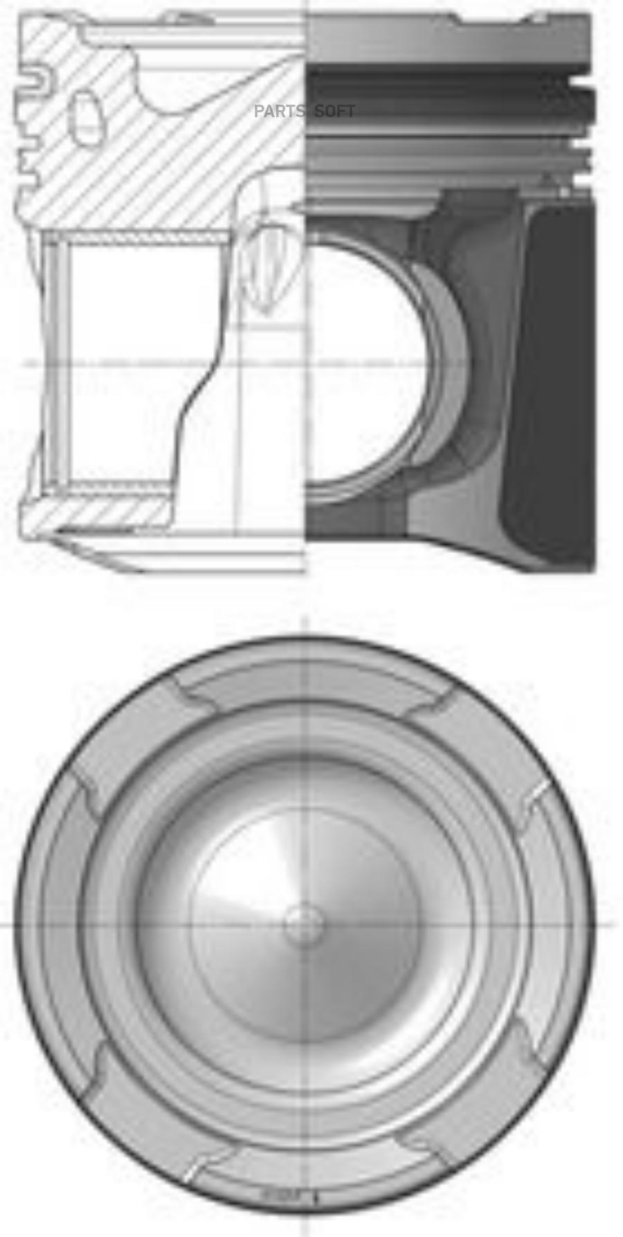 

Поршень diam 126mm std man 1шт