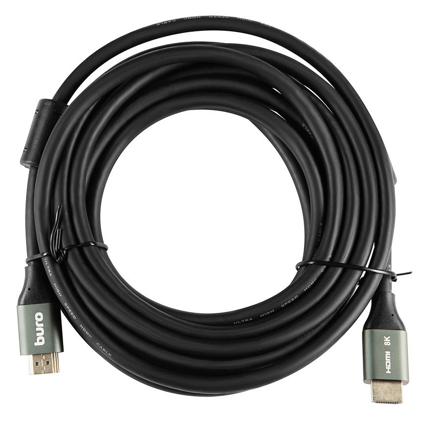 фото Кабель buro hdmi - hdmi 5м black (bhp-hdmi-2.1-5g)