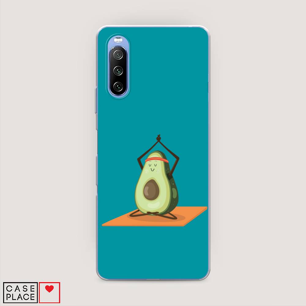 

Чехол на Sony Xperia 10 III "Расслабься с авокадо", Голубой, 54950-6