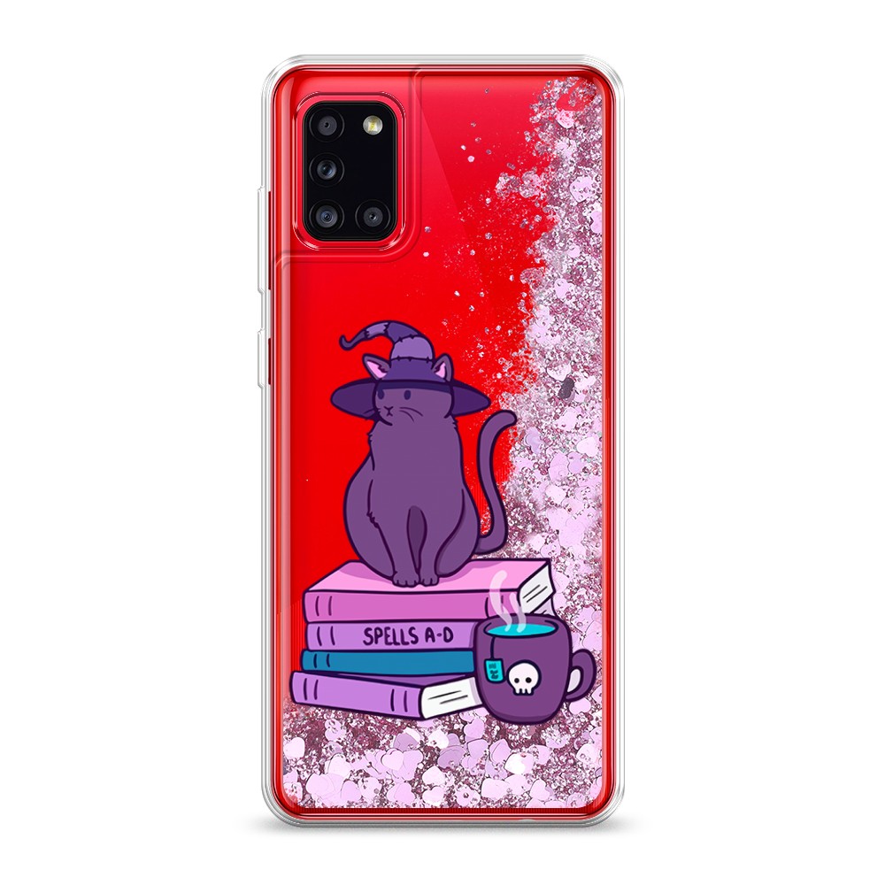 

Жидкий чехол с блестками "Magic Cat" на Samsung Galaxy A31