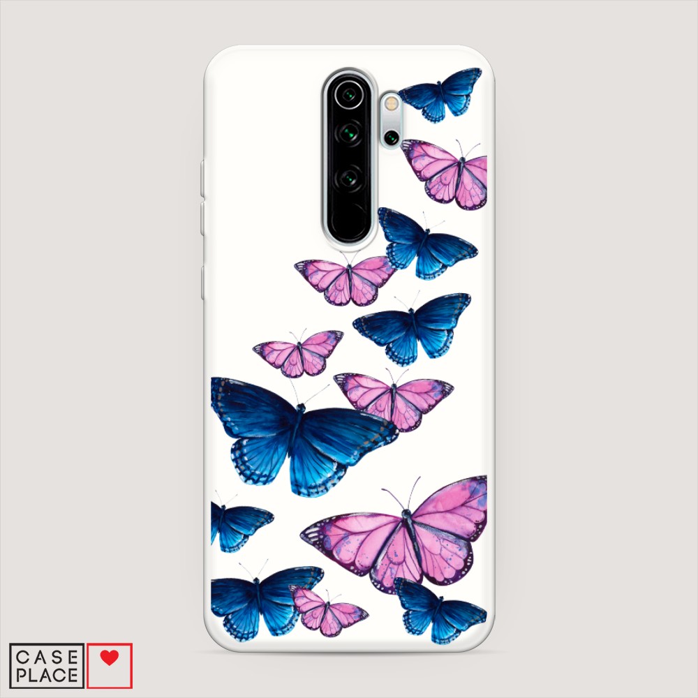 

Матовый силиконовый чехол "Полет бабочек" на Xiaomi Redmi Note 8 Pro