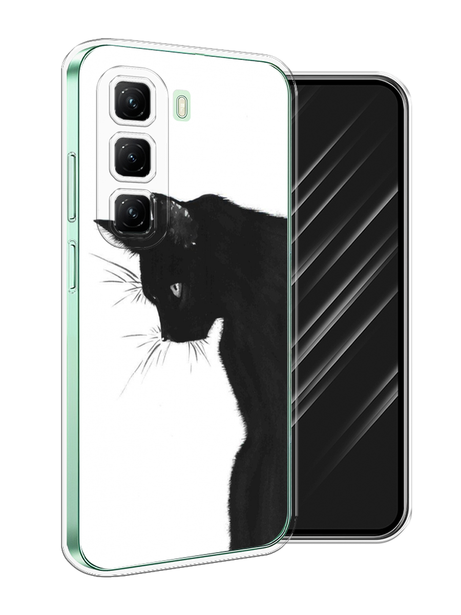 

Чехол Awog на Infinix Hot 50 4G "Black cat", Черный;белый, 3106550-1