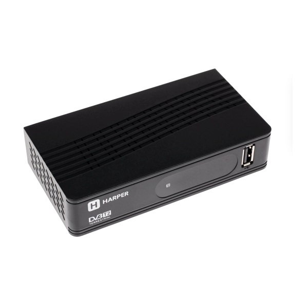 фото Ресивер dvb-t2 harper hdt2-1202 black