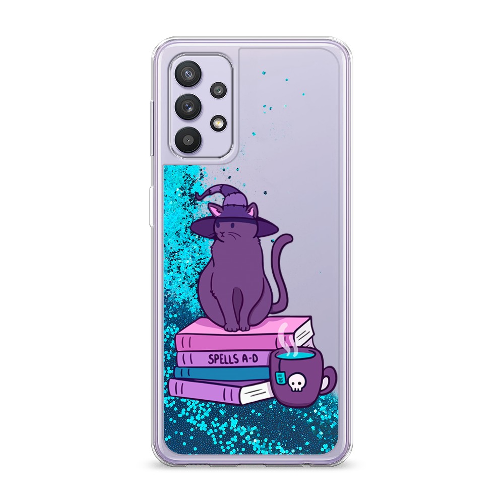 

Жидкий чехол с блестками "Magic Cat" на Samsung Galaxy A32, 2102093-1