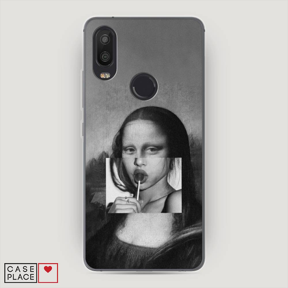 

Чехол Awog на BQ Aquarius X2 Pro / BQ Аквариус X2 Pro "Mona Lisa sucking lollipop", 200650-9