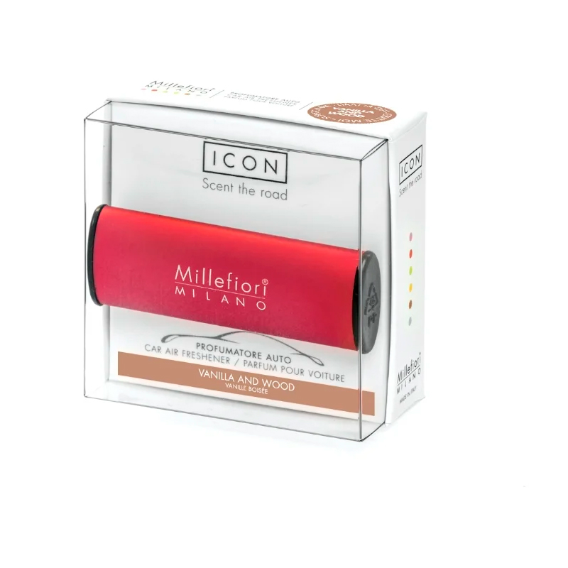 

Ароматизатор для автомобиля Millefiori Milano Ваниль и дерево Classic Vanilla & Wood, Красный