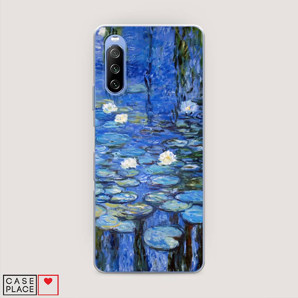 

Чехол на Sony Xperia 10 III "Нарисованный пруд", Синий;зеленый, 54950-4