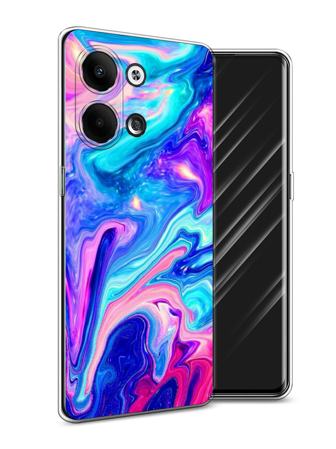 

Чехол Awog на Oppo Reno 9 "Потеки краски", Розовый, 2512750-10