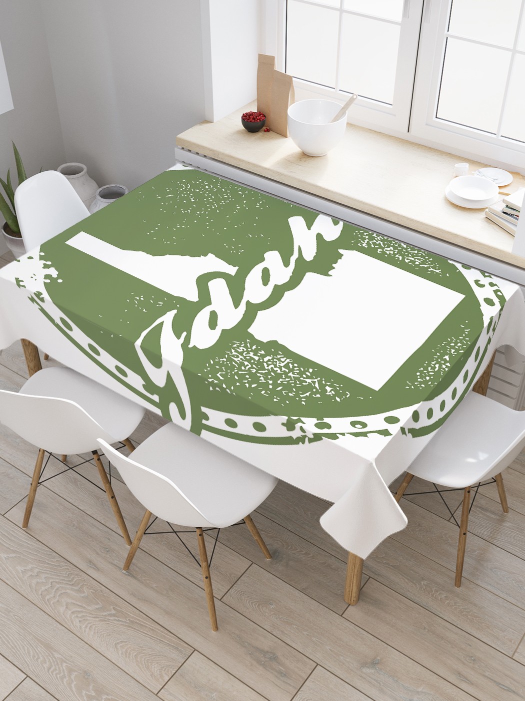

Скатерть прямоугольная JoyArty "Карта Айдахо ретро" из сатена, 180x145 см, Зеленый, Карта Айдахо ретро
