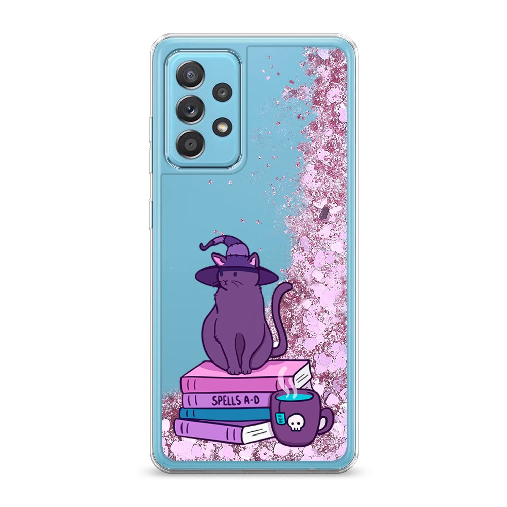 

Жидкий чехол с блестками "Magic Cat" на Samsung Galaxy A52s