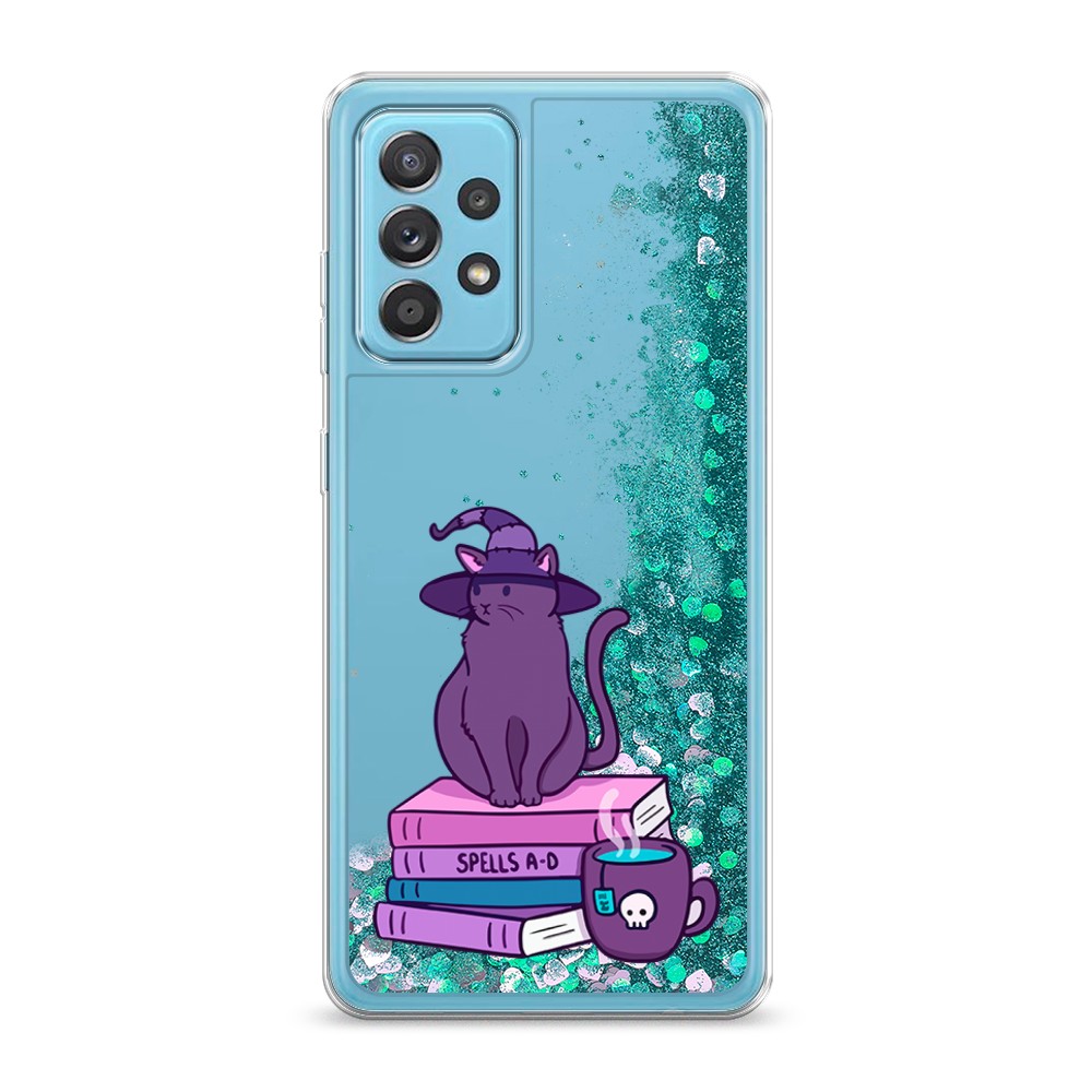 

Жидкий чехол с блестками "Magic Cat" на Samsung Galaxy A52s, 2106595-1