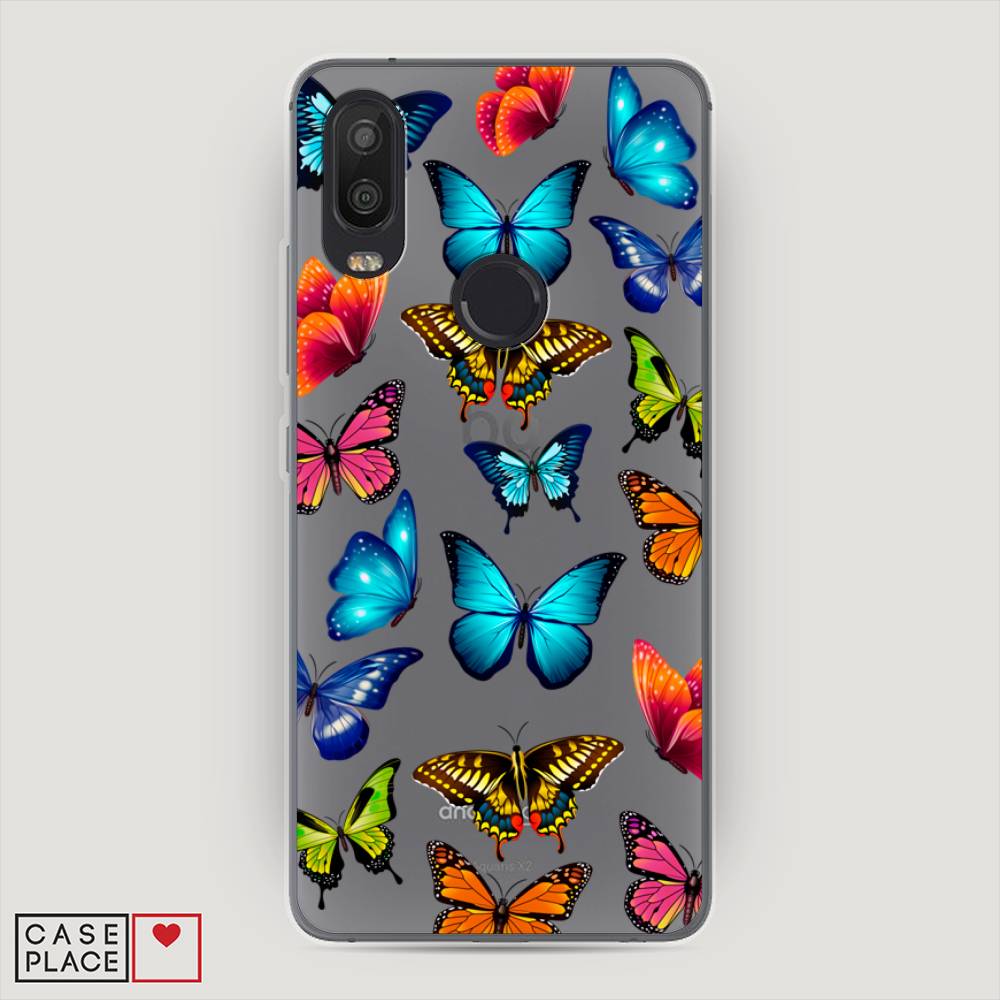 

Чехол Awog "Разные бабочки" для BQ Aquarius X2 Pro