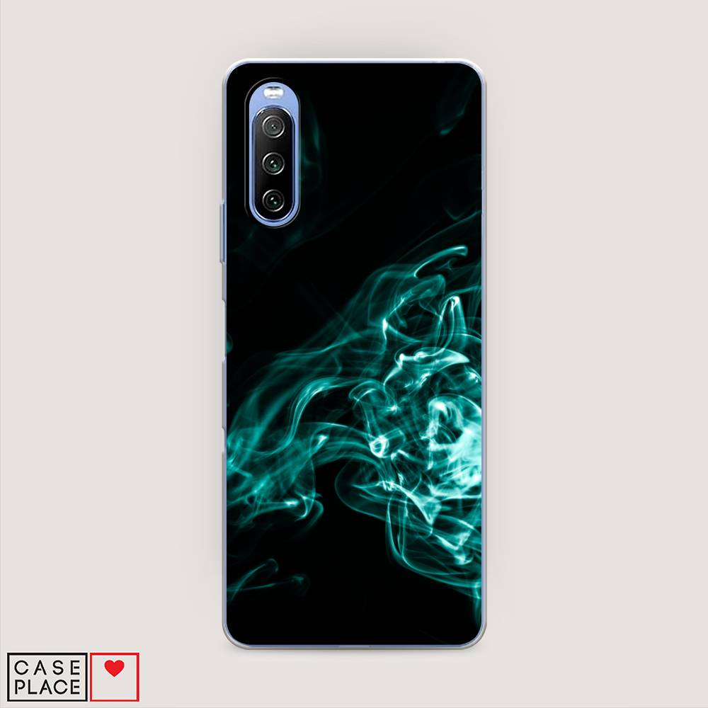 

Чехол на Sony Xperia 10 III "Дым", Голубой;черный, 54950-3