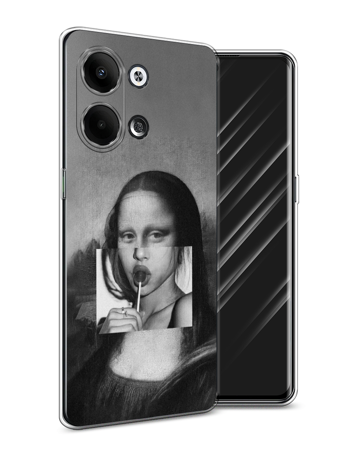 

Чехол Awog на Oppo Reno 9 "Mona Lisa sucking lollipop", Серый, 2512750-9