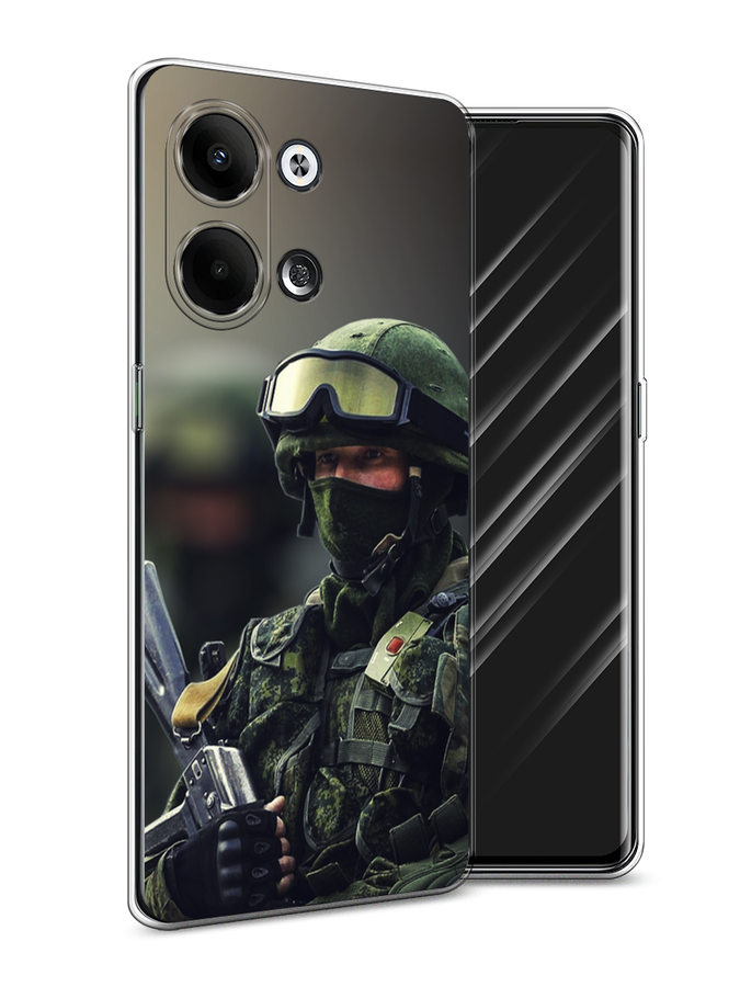 

Чехол Awog на Oppo Reno 9 "Солдат", Зеленый;серый, 2512750-5