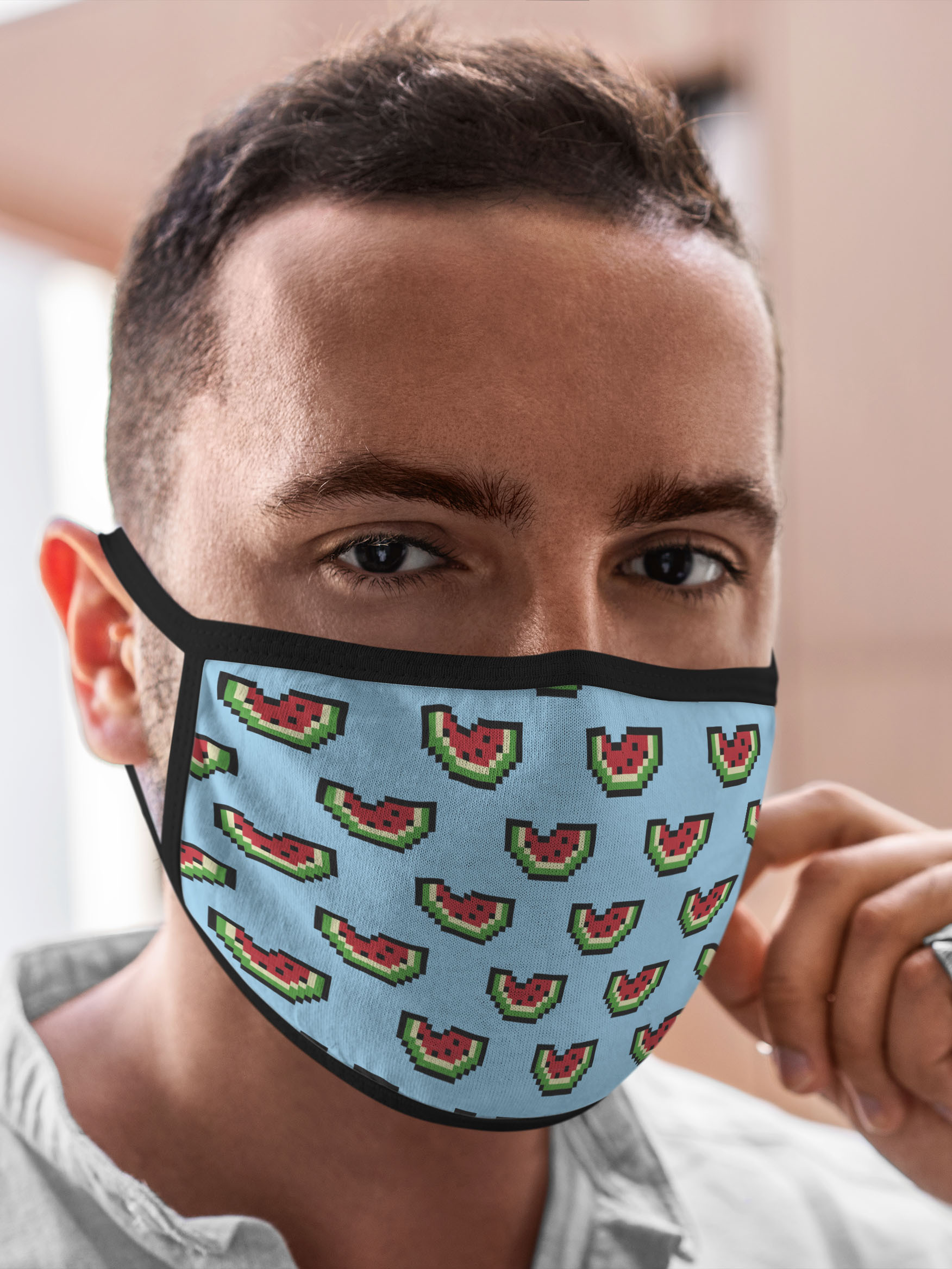 

Многоразовая маска унисекс Burnettie Пиксели Пиксельный Арбуз, Разноцветный, Пиксели Пиксельный Арбуз