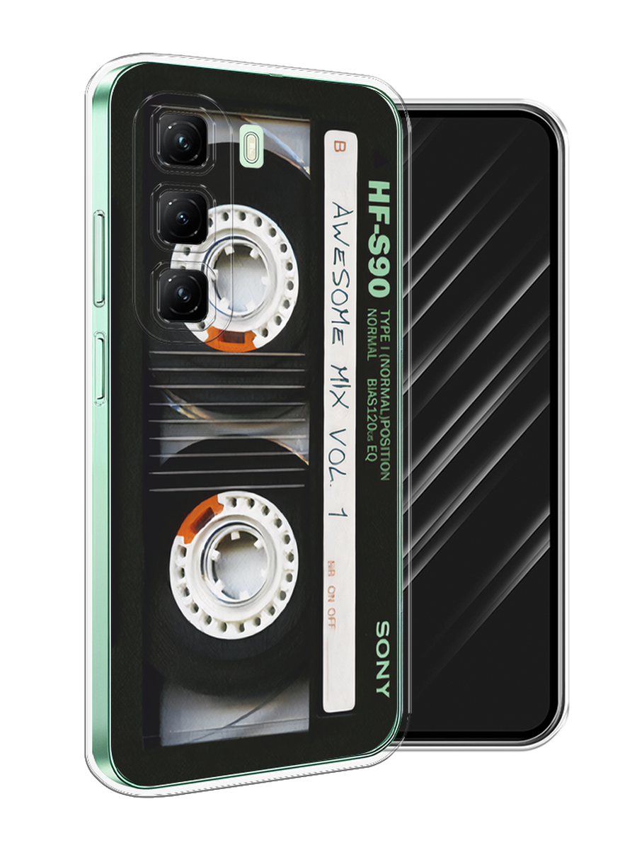 

Чехол Awog на Infinix Hot 50 4G "Кассета", Черный, 3106550-1