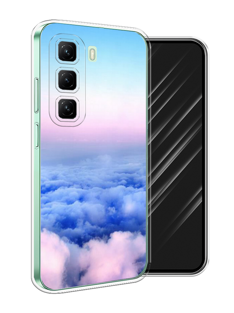 

Чехол Awog на Infinix Hot 50 4G "Облака", Голубой;розовый;бирюзовый, 3106550-1