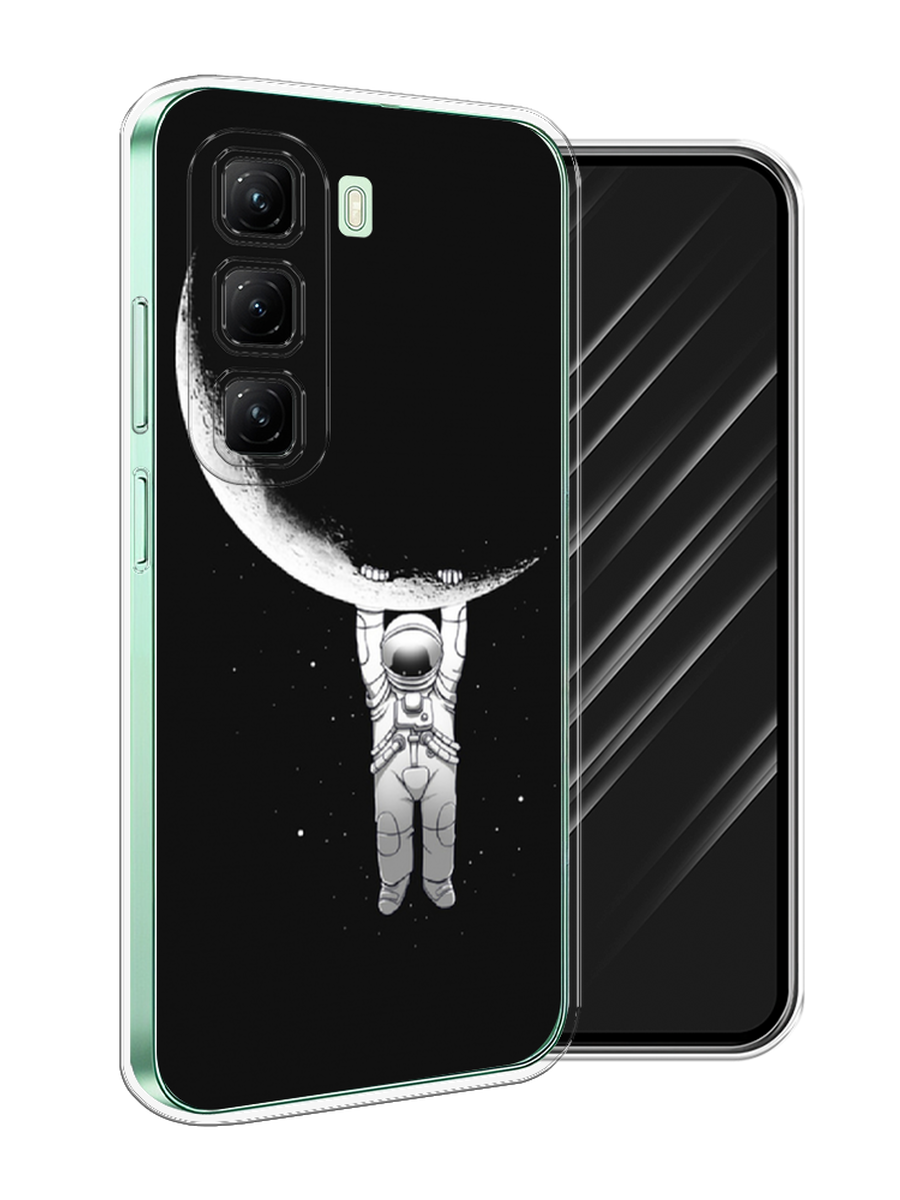 

Чехол Awog на Infinix Hot 50 4G "Космонавт", Белый;черный, 3106550-1