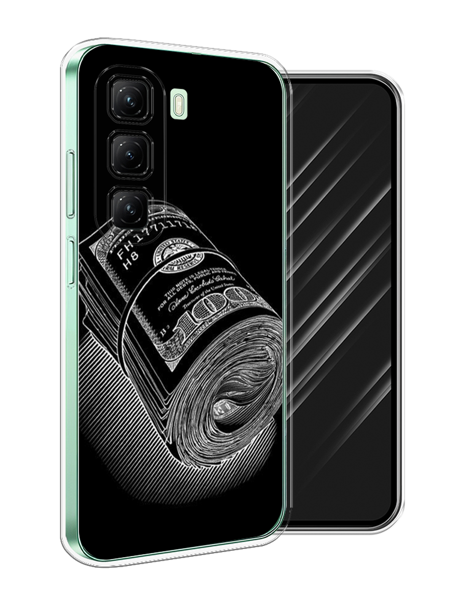 

Чехол Awog на Infinix Hot 50 4G "Кубышка денег", Черный;серебристый, 3106550-1
