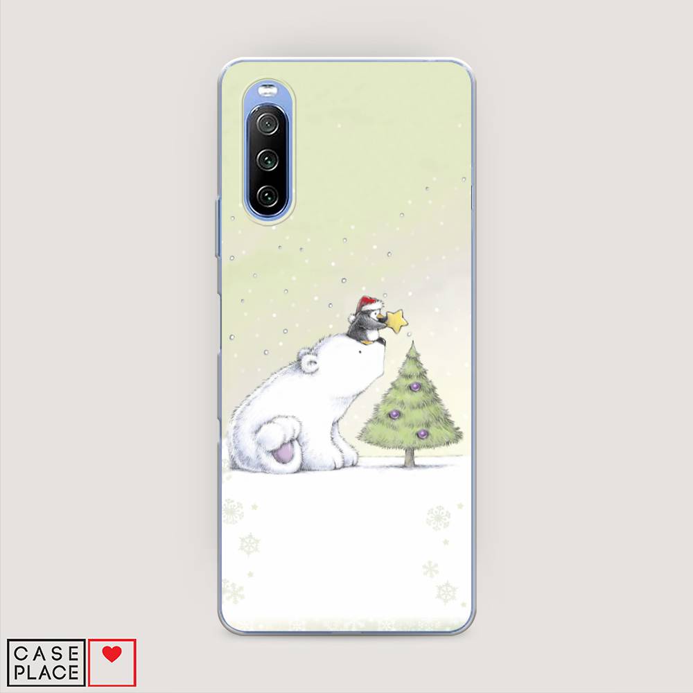 

Чехол на Sony Xperia 10 III "Украшение елки", Белый;бежевый, 54950-5
