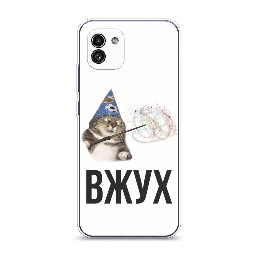 

Чехол Awog на Samsung Galaxy A03 / Самсунг A03 "Вжух 2", Белый;черный;серый, 2104950-9