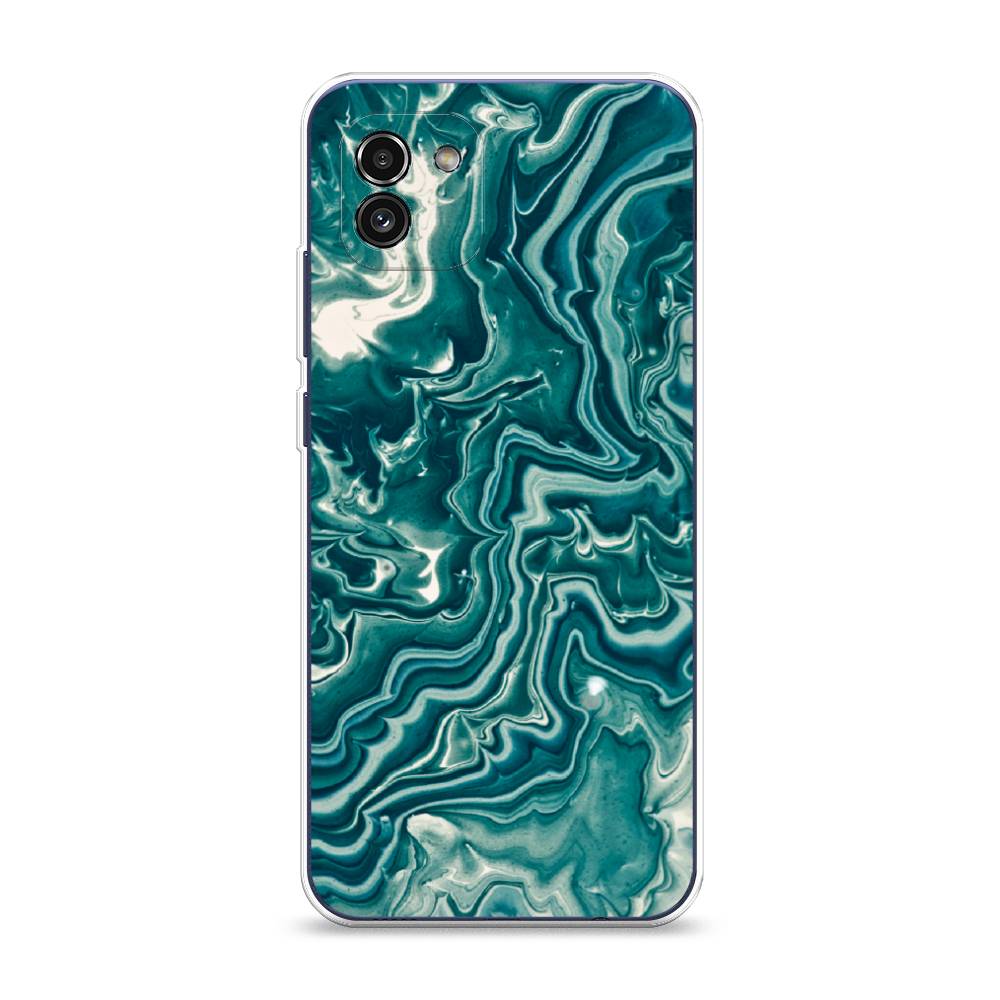 

Чехол Awog на Samsung Galaxy A03 / Самсунг A03 "Минералы 4", Голубой, 2104950-3