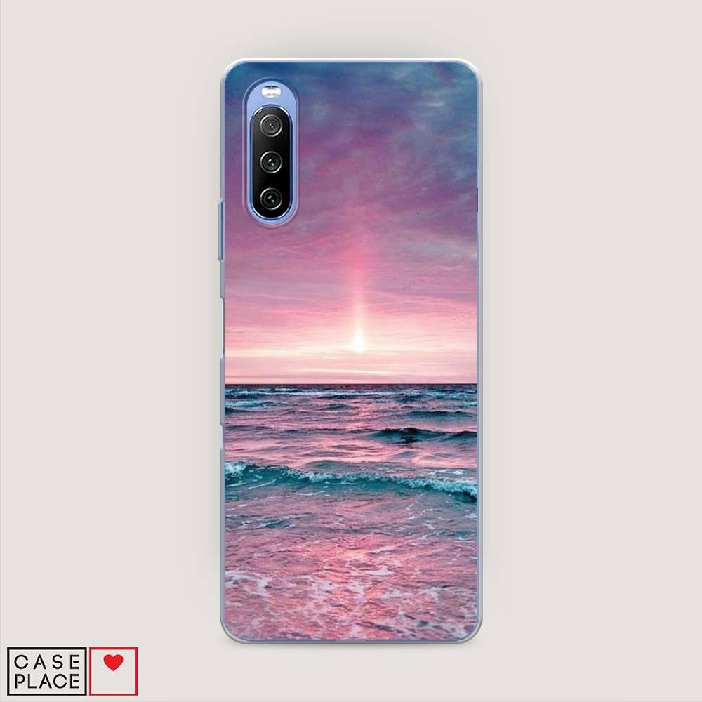 

Чехол на Sony Xperia 10 III "Восход 3", Розовый;голубой, 54950-2