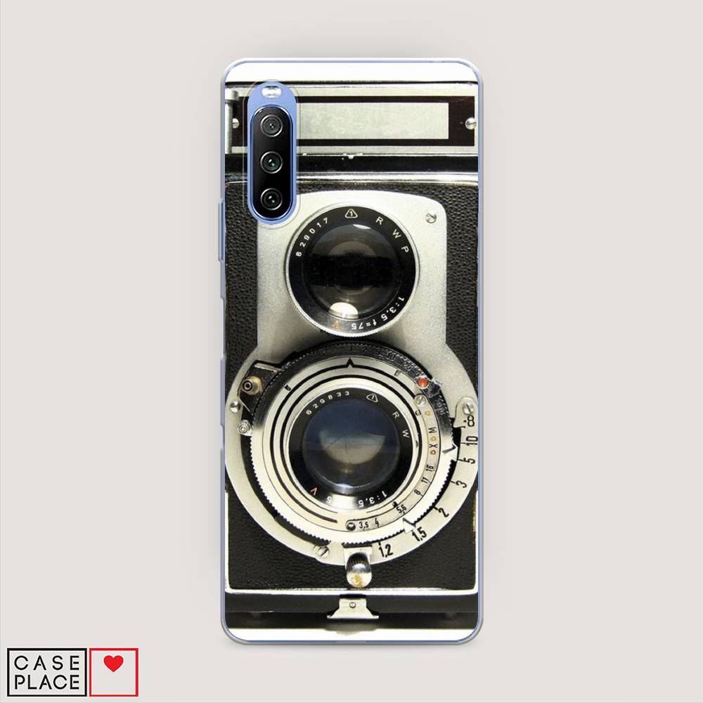 

Чехол на Sony Xperia 10 III "Старинный фотоаппарат", Серый;черный, 54950-6