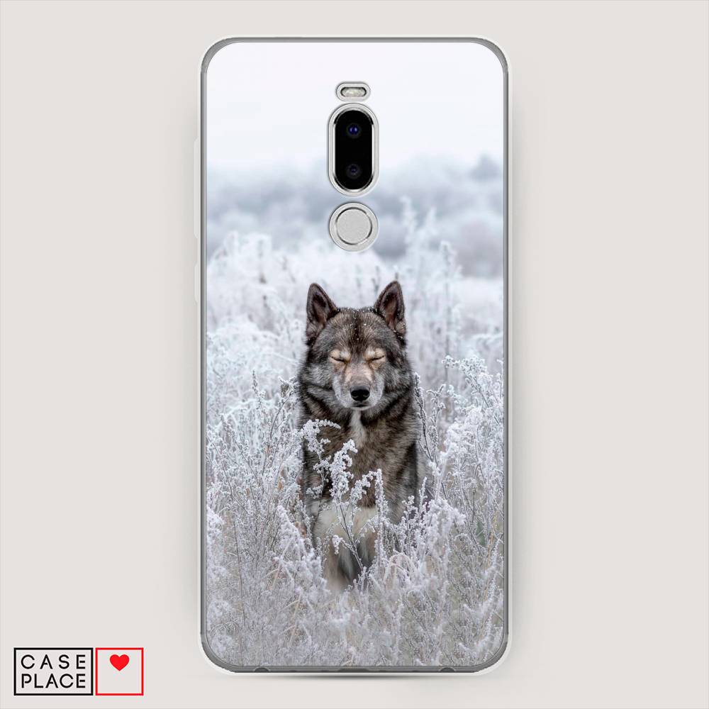 

Чехол Awog на Meizu Note 8 "Волк в поле", Белый;черный, 73050-1